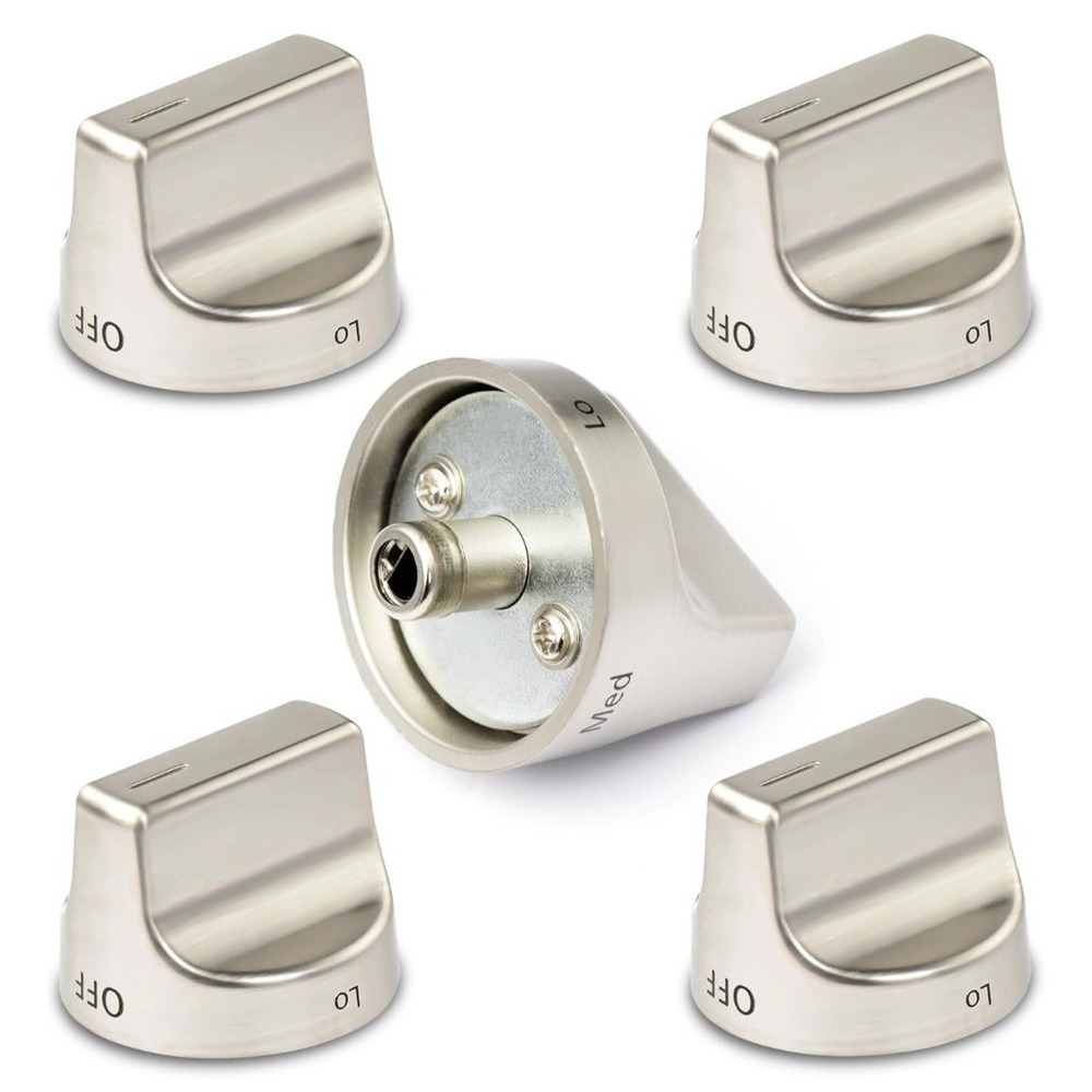 5 Pcs W11239985 W10850015 Stove Control Knob Compatible Whirlpool Gas